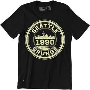 Seattle 1990 Grunge  Music Festival Peace T-shirt